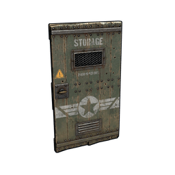 Military Storage Wooden Door