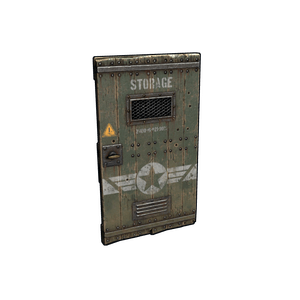 Military Storage Wooden Door
