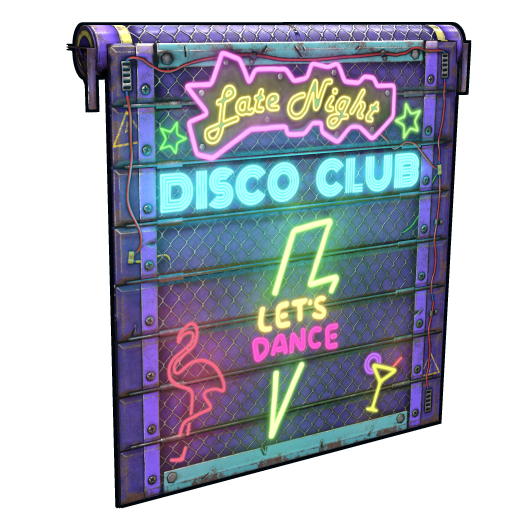 Dance Club Garage Door Rust Skins
