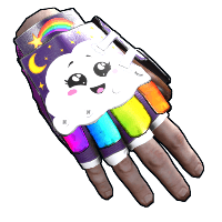 Rainbow Pony Roadsign Gloves
