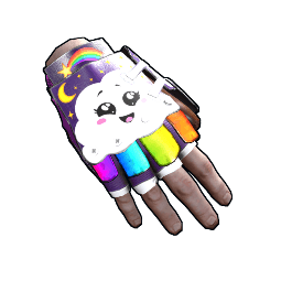 Rainbow Pony Roadsign Gloves