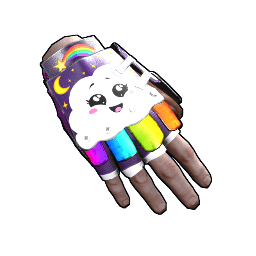 Rainbow Pony Roadsign Gloves