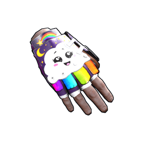 Rainbow Pony Roadsign Gloves