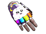 Rainbow Pony Roadsign Gloves
