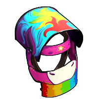 Rainbow Pony Helmet in Rust
