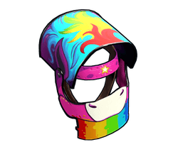 Rainbow Pony Helmet