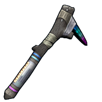 Shimmering Stone Pick Axe in Rust
