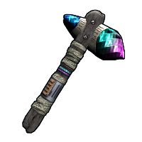 Shimmering Stone Hatchet in Rust