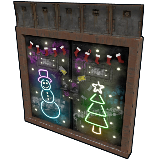 Christmas Bunker Double Door Rust Skins