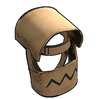 Cardboard Helmet in Rust