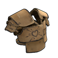 Cardboard Vest in Rust