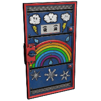 Weather Armored Door in Rust