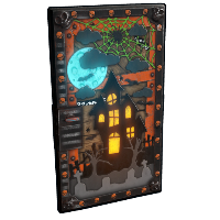 Halloween House Door in Rust