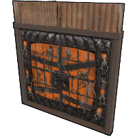 Pumpkin Jail Double Door in Rust