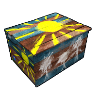 Day and Night Small Box in Rust