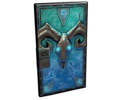 Glacial Visage Metal Door