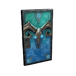 Glacial Visage Metal Door