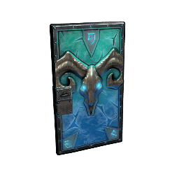 Glacial Visage Metal Door