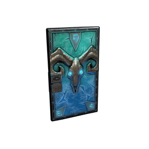 Glacial Visage Metal Door
