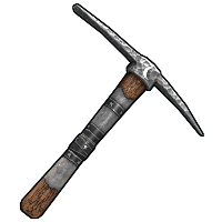 Night Farmer Pick Axe in Rust