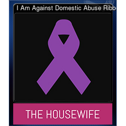 I Am Against Domestic Abuse Ribbon