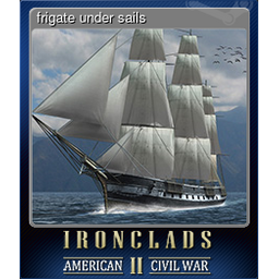 frigate under sails