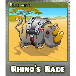 Rhino warrior (Foil Trading Card)