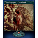 Bloody pages of the book