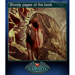 Bloody pages of the book