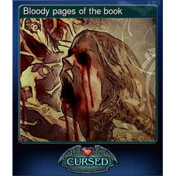 Bloody pages of the book