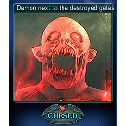 Demon next to the destroyed gates