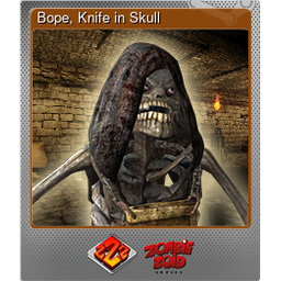 Bope, Knife in Skull (Foil Trading Card)