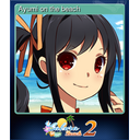 Ayumi on the beach