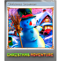 Christmas Snowman (Foil)