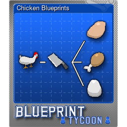 Chicken Blueprints (Foil)