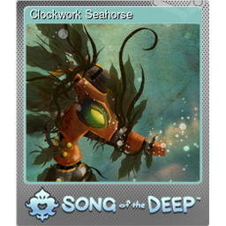 Clockwork Seahorse (Foil Trading Card)