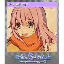 Snowball fight (Foil Trading Card)