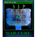 Blue fire cube