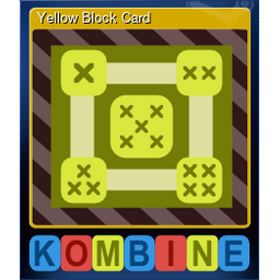 Yellow Block Card