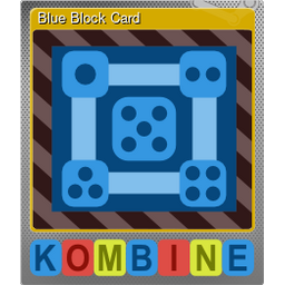 Blue Block Card (Foil)