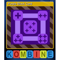 Purple Block Card