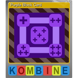 Purple Block Card (Foil)