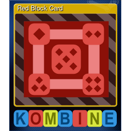 Red Block Card