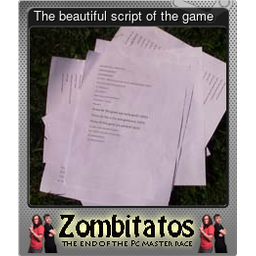 The beautiful script of the game (Foil)