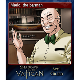 Mario, the barman
