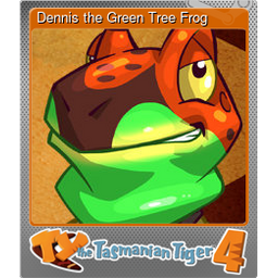 Dennis the Green Tree Frog (Foil Trading Card)