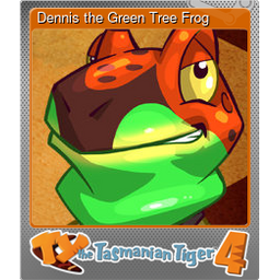 Dennis the Green Tree Frog (Foil Trading Card)