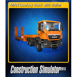 MAN Lowboy truck with trailer