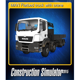 MAN Flatbed truck with crane