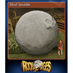 Skull boulder